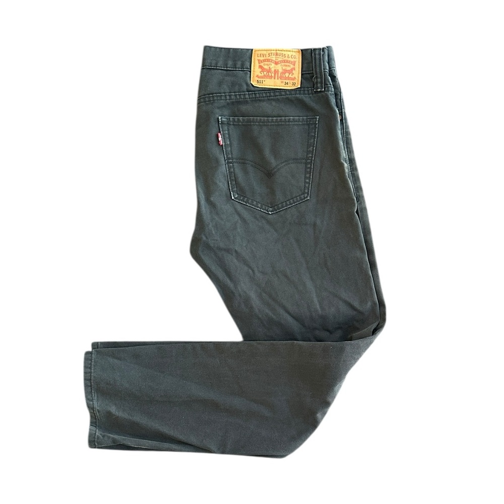 Levi’s 511 Slim Straight Fit Jeans W34 L32 Charcoal Gray